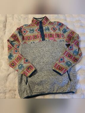 Crab Knit Snap Pullover